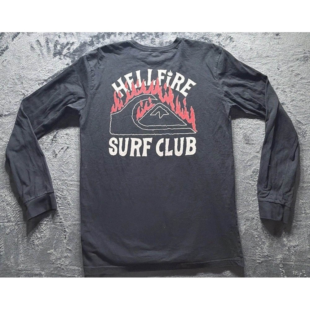 Quicksilver X Stranger Things Hellfire Surf Club Long Sleeve Tshirt Sz.M